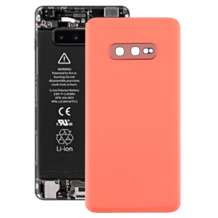 สำหรับ Galaxy S10e ฝาหลังแบตเตอรี่พร้อมเลนส์กล้อง, For Samsung Galaxy S10e（Lens）, For Samsung Galaxy S10e(with Lens), For Galaxy S10e（with Lens）, For Galaxy S10e（with Lens）(Yellow)