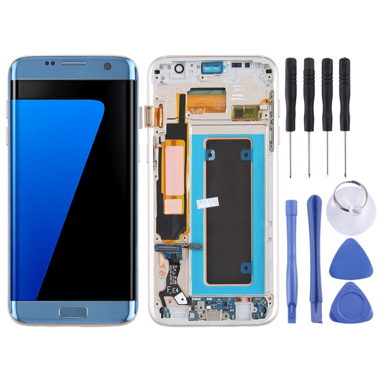 หน้าจอ LCD วัสดุ Super AMOLED ดั้งเดิมและชุดประกอบDigitizerเต็ม (พร้อมกรอบ / สายชาร์จพอร์ตเฟล็กซ์ / สายแพรปุ่มเปิดปิด / สายแพรปุ่มปรับระดับเสียง) สำหรับ Galaxy S7 Edge / G935F / G935FD, For Samsung Galaxy S7 Edge (Super AMOLED)                         ...