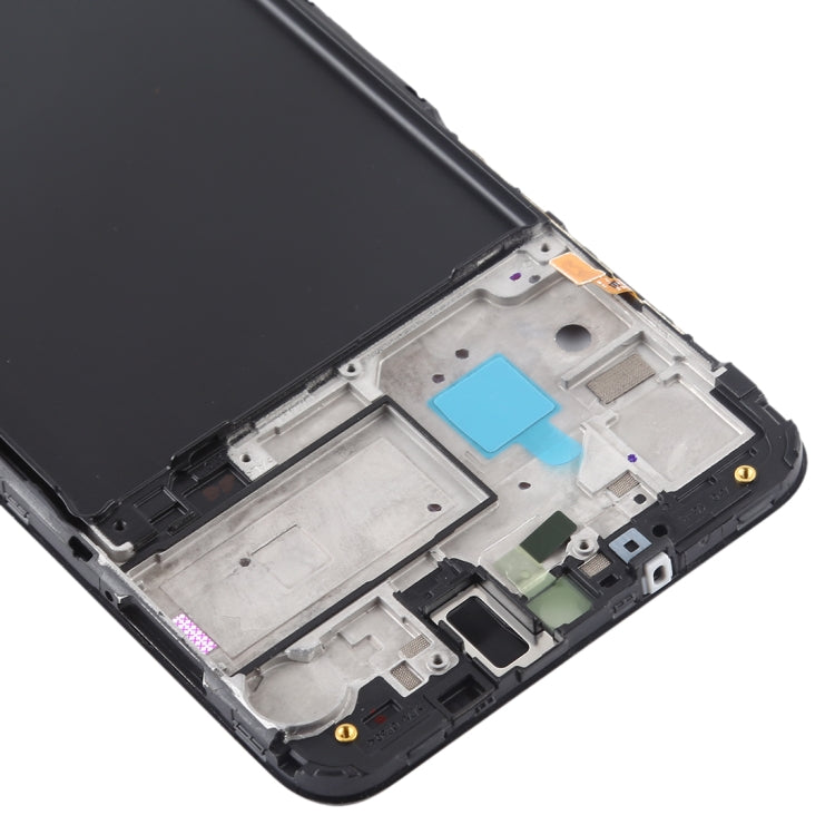 สำหรับ Galaxy A10 ด้านหน้าที่อยู่อาศัย LCD กรอบแผ่น, For Galaxy A10