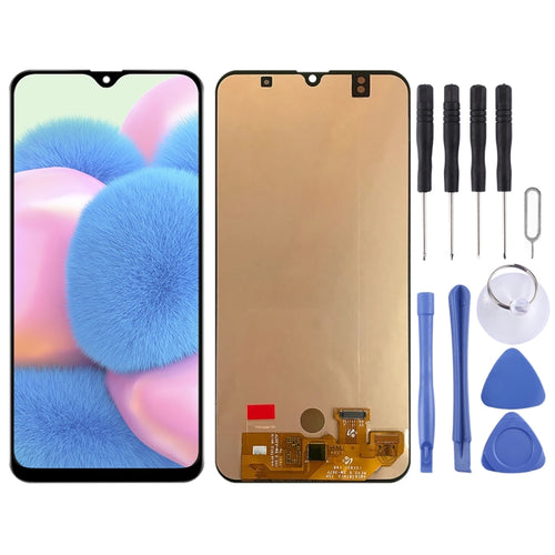หน้าจอ LCD วัสดุ Super AMOLED ดั้งเดิมและชุดประกอบ Digitizer สำหรับ Galaxy A30s, For Samsung Galaxy A30s (Super AMOLED)