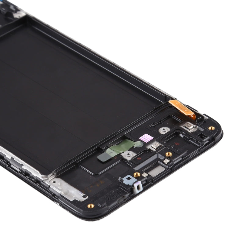 หน้าจอ LCD วัสดุ Super AMOLED ดั้งเดิมและชุดประกอบDigitizerพร้อมกรอบสำหรับGalaxy A70, For Samsung Galaxy A70 (Super AMOLED)
