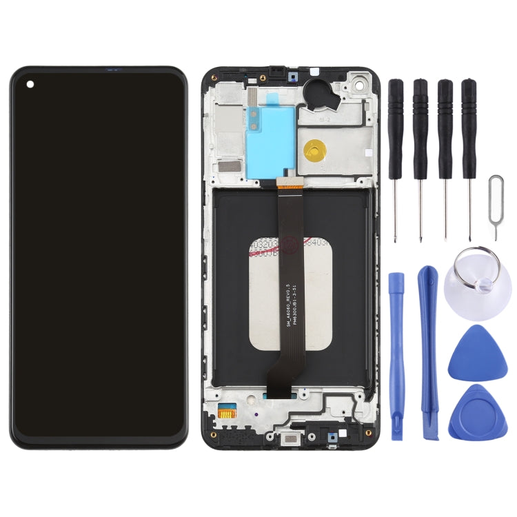 หน้าจอ LCD วัสดุ PLS TFT ดั้งเดิมและชุดประกอบ Digitizer พร้อมกรอบสำหรับ Galaxy M40, For Samsung Galaxy M40 (PLS TFT)