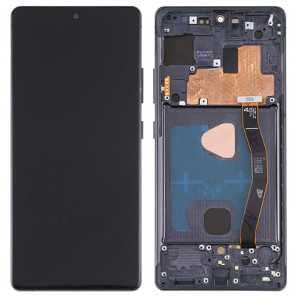 หน้าจอ LCD วัสดุ Super AMOLED ดั้งเดิมและชุดประกอบDigitizerพร้อมกรอบสำหรับGalaxy S10 Lite, For Samsung Galaxy S10 Lite(Frame )