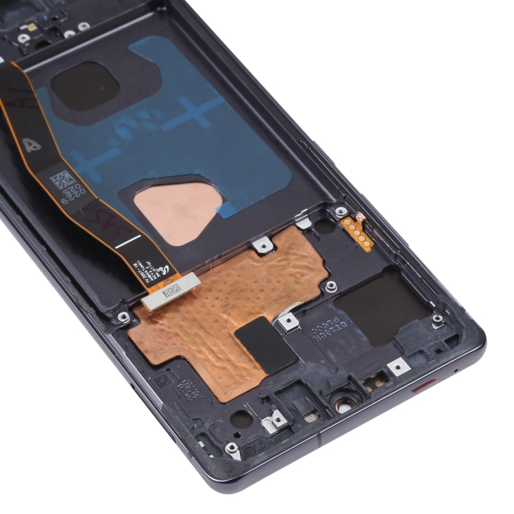 หน้าจอ LCD วัสดุ Super AMOLED ดั้งเดิมและชุดประกอบDigitizerพร้อมกรอบสำหรับGalaxy S10 Lite, For Samsung Galaxy S10 Lite(Frame )