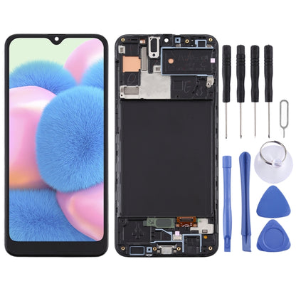 หน้าจอ LCD วัสดุ TFT และชุดประกอบ Digitizer พร้อมกรอบสำหรับ Samsung Galaxy A30s, For Samsung Galaxy A30s (TFT)
