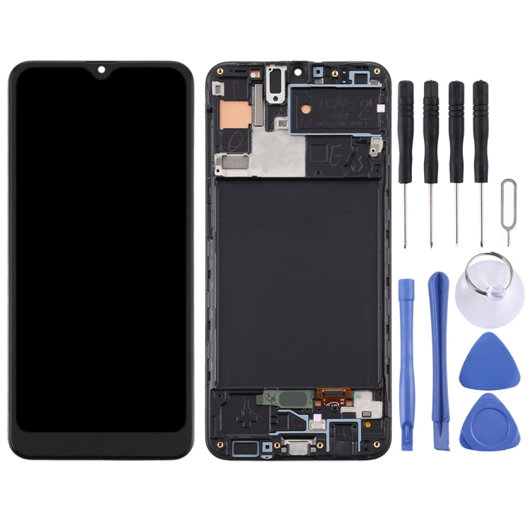 หน้าจอ LCD วัสดุ TFT และชุดประกอบ Digitizer พร้อมกรอบสำหรับ Samsung Galaxy A30s, For Samsung Galaxy A30s (TFT)