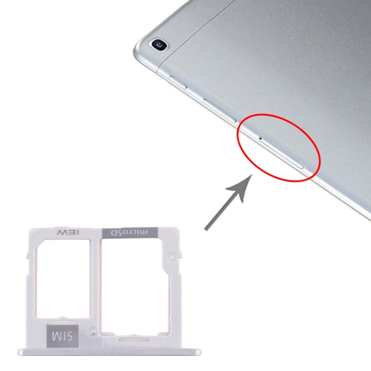 สำหรับ Samsung Galaxy Tab A 10.1 (2019) / SM-T515 ถาดซิมการ์ด + ถาดการ์ด Micro SD, For Galaxy Tab A 10.1 (2019), For Samsung Galaxy Tab A 10.1 (2019)