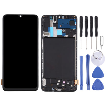 หน้าจอแอลซีดีวัสดุ TFT และชุดประกอบDigitizerพร้อมกรอบสำหรับSamsung Galaxy A70 (ไม่รองรับการระบุลายนิ้วมือ), For Samsung Galaxy A70