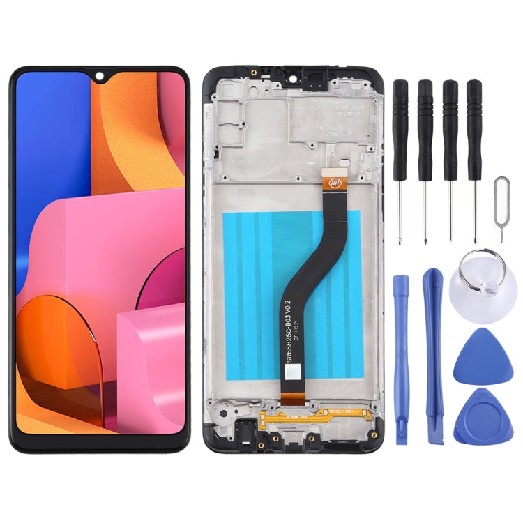 หน้าจอแอลซีดีและชุดประกอบDigitizerพร้อมกรอบสำหรับSamsung Galaxy A20s, For Samsung Galaxy A20s