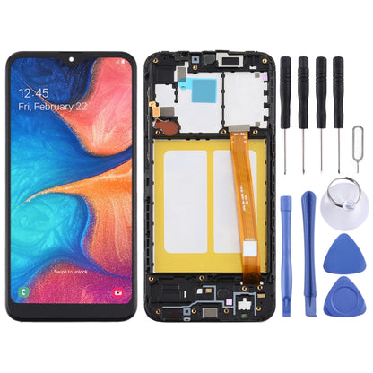 หน้าจอ LCD วัสดุ TFT และชุดประกอบ Digitizer พร้อมกรอบสำหรับ Samsung Galaxy A20e, For Samsung Galaxy A20e(TFT)