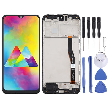 หน้าจอ LCD วัสดุ TFT และชุดประกอบ Digitizer พร้อมกรอบสำหรับ Samsung Galaxy M20, For Samsung Galaxy M20(TFT)