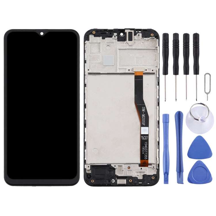 หน้าจอ LCD วัสดุ TFT และชุดประกอบ Digitizer พร้อมกรอบสำหรับ Samsung Galaxy M20, For Samsung Galaxy M20(TFT)