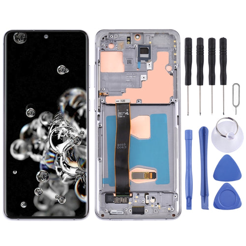 หน้าจอแอลซีดีต้นฉบับและชุดประกอบDigitizerพร้อมกรอบสำหรับSamsung Galaxy S20 Ultra 4G/S20 Ultra 5G, For Samsung Galaxy S20 Ultra 4G/S20 Ultra 5G, For Samsung Galaxy S20 Ultra 4G/S20 Ultra 5G(Original)