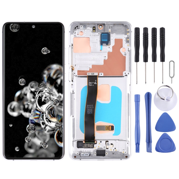 หน้าจอแอลซีดีต้นฉบับและชุดประกอบDigitizerพร้อมกรอบสำหรับSamsung Galaxy S20 Ultra 4G/S20 Ultra 5G, For Samsung Galaxy S20 Ultra 4G/S20 Ultra 5G, For Samsung Galaxy S20 Ultra 4G/S20 Ultra 5G(Original)