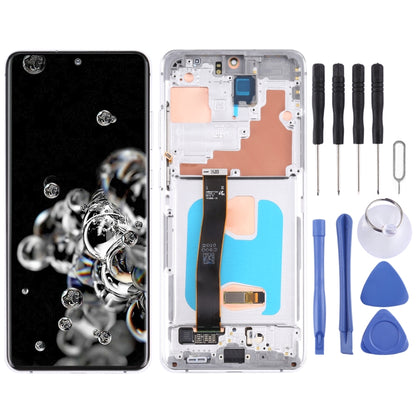 หน้าจอแอลซีดีต้นฉบับและชุดประกอบDigitizerพร้อมกรอบสำหรับSamsung Galaxy S20 Ultra 4G/S20 Ultra 5G, For Samsung Galaxy S20 Ultra 4G/S20 Ultra 5G, For Samsung Galaxy S20 Ultra 4G/S20 Ultra 5G(Original)