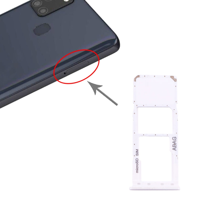 สำหรับ Samsung Galaxy A21s ถาดซิมการ์ด + ถาดการ์ด Micro SD, For Samsung Galaxy A21s(Single), For Samsung Galaxy A21s(Single Card )