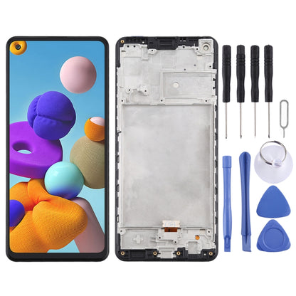 หน้าจอแอลซีดีและชุดประกอบDigitizerพร้อมกรอบสำหรับSamsung Galaxy A21s / SM-A217, For Samsung Galaxy A21s