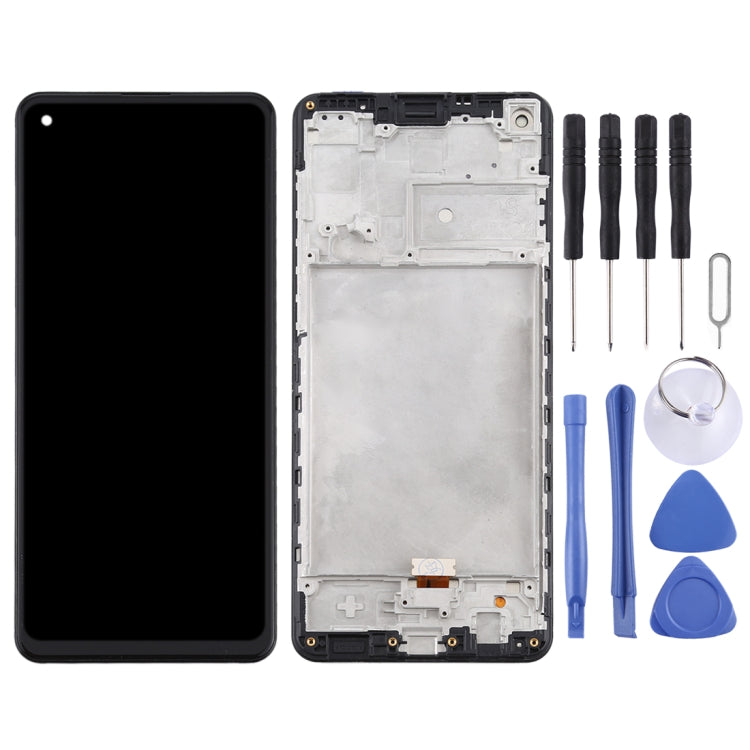 หน้าจอแอลซีดีและชุดประกอบDigitizerพร้อมกรอบสำหรับSamsung Galaxy A21s / SM-A217, For Samsung Galaxy A21s