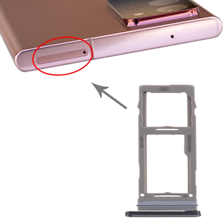 สำหรับถาดซิมการ์ด Samsung Galaxy Note20 Ultra + ถาดการ์ด Micro SD, For Samsung Galaxy Note20 Ultra(Single card)