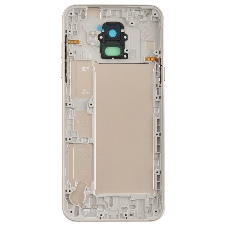 สำหรับ Galaxy A6 (2018) / A600F ฝาหลังพร้อมปุ่มด้านข้างและเลนส์กล้อง, For Galaxy A6 (2018)