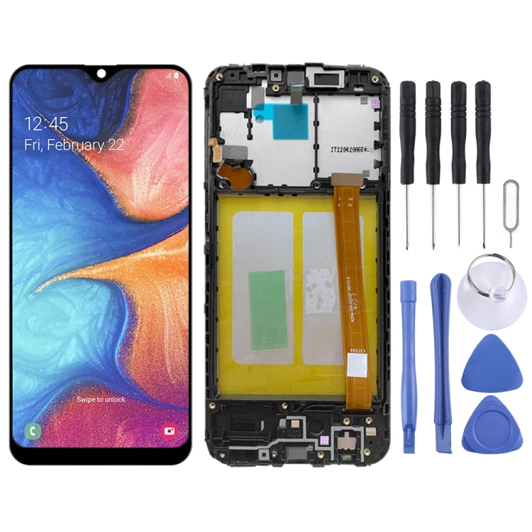หน้าจอแอลซีดีต้นฉบับและชุดประกอบDigitizerพร้อมกรอบสำหรับSamsung Galaxy A20e SM-A202, For Samsung Galaxy A20e (Original)