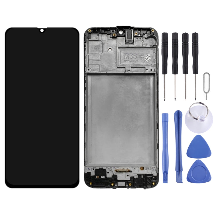หน้าจอแอลซีดีต้นฉบับและชุดประกอบDigitizerพร้อมกรอบสำหรับSamsung Galaxy M21 SM-M215, For Samsung Galaxy M21 (Original)