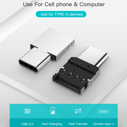 อลูมิเนียมอัลลอยด์ขนาดเล็ก USB-C / Type-C ชายกับตัวเชื่อมต่ออะแดปเตอร์ OTG หญิง USB