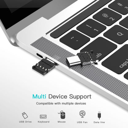 อลูมิเนียมอัลลอยด์ขนาดเล็ก USB-C / Type-C ชายกับตัวเชื่อมต่ออะแดปเตอร์ OTG หญิง USB