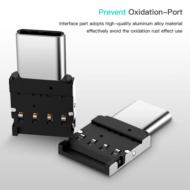 อลูมิเนียมอัลลอยด์ขนาดเล็ก USB-C / Type-C ชายกับตัวเชื่อมต่ออะแดปเตอร์ OTG หญิง USB