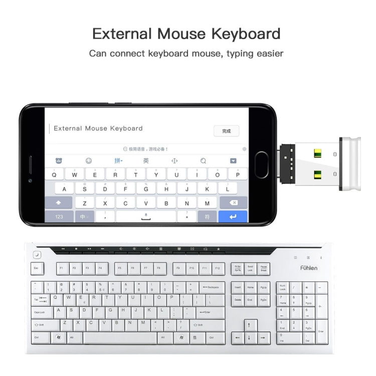 อลูมิเนียมอัลลอยด์ขนาดเล็ก USB-C / Type-C ชายกับตัวเชื่อมต่ออะแดปเตอร์ OTG หญิง USB