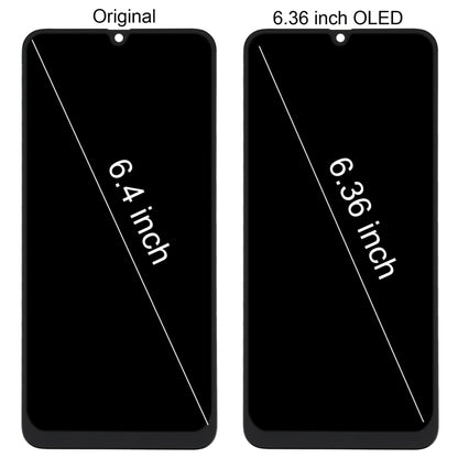 หน้าจอ LCD วัสดุ OLED และชุดประกอบ Digitizer สำหรับ Samsung Galaxy M30 SM-M305, For Samsung Galaxy M30(6.36 inch OLED)