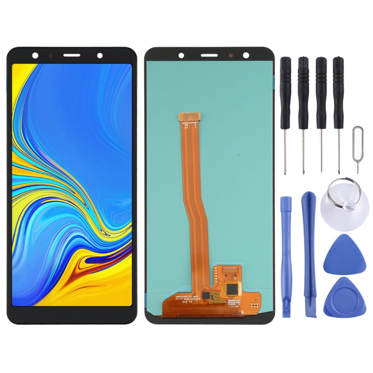 หน้าจอ LCD วัสดุ OLED และชุดประกอบ Digitizer สำหรับ Samsung Galaxy A7 (2018) SM-A750, For Samsung Galaxy A7 (2018) (OLED Material)