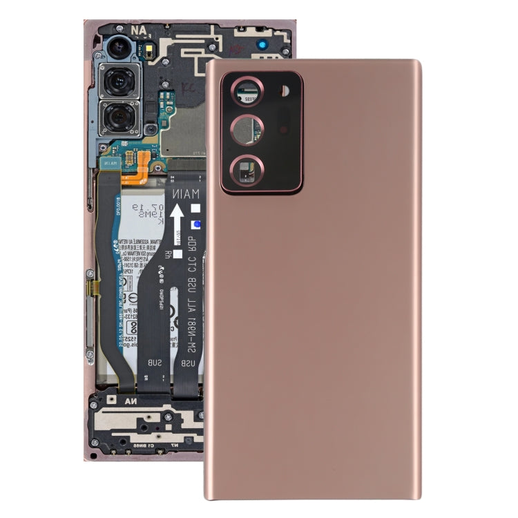 สำหรับ Samsung Galaxy Note20 Ultra ฝาหลังแบตเตอรี่พร้อมฝาครอบเลนส์กล้อง, For Samsung Galaxy Note20 Ultra(with Camera Cover)