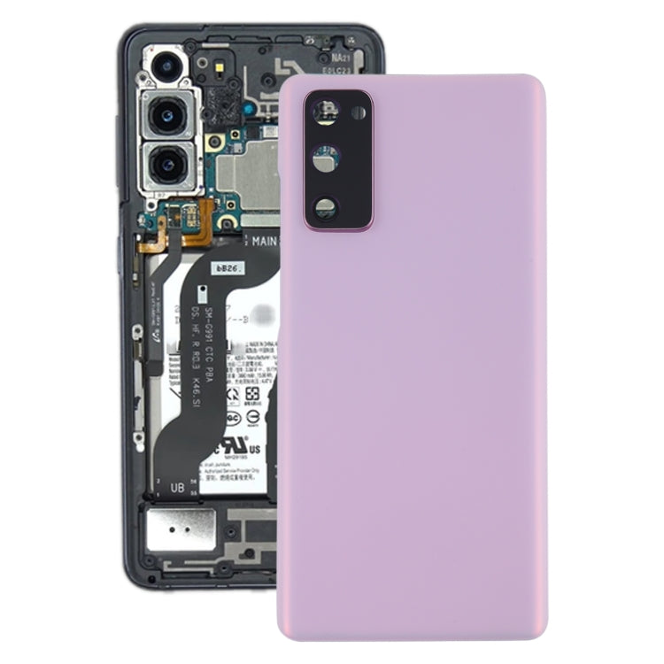 สำหรับ Samsung Galaxy S20 FE ฝาหลังแบตเตอรี่พร้อมฝาครอบเลนส์กล้อง, For Samsung Galaxy S20 FE(with Camera Cover)