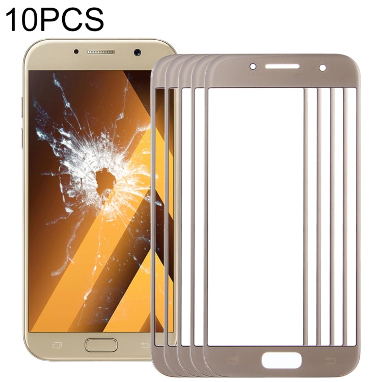 สำหรับ Samsung Galaxy A5 (2017) / A520 10 ชิ้นหน้าจอด้านหน้าเลนส์กระจกด้านนอก, For Samsung Galaxy A5 (2017)