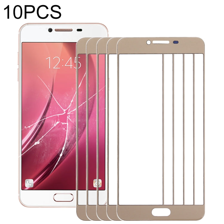 สำหรับ Samsung Galaxy C7 10 ชิ้นหน้าจอด้านหน้าเลนส์กระจกด้านนอก, For Samsung Galaxy C7