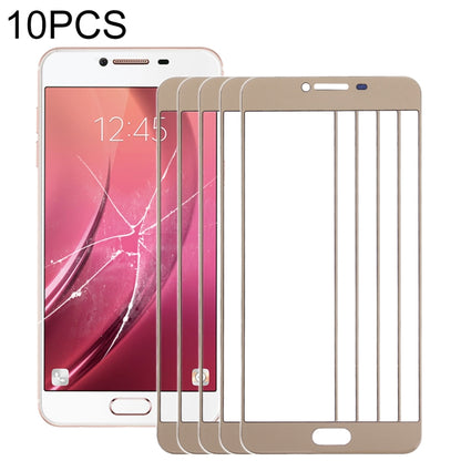 สำหรับ Samsung Galaxy C7 10 ชิ้นหน้าจอด้านหน้าเลนส์กระจกด้านนอก, For Samsung Galaxy C7