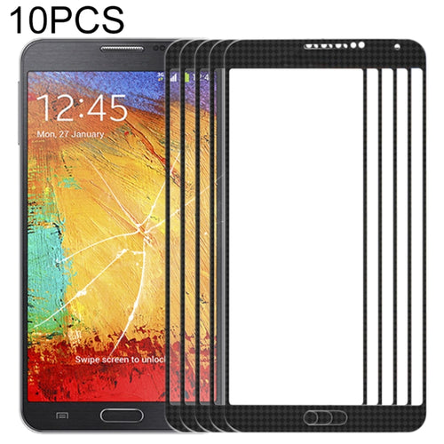 สำหรับ Samsung Galaxy Note III / N9000 10 ชิ้นหน้าจอด้านหน้าเลนส์กระจกด้านนอก, For Samsung Galaxy Note III