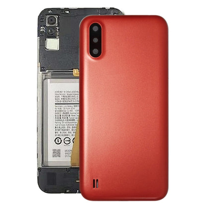 สำหรับ Samsung Galaxy A01 SM-015F ฝาหลังแบตเตอรี่พร้อมเลนส์กล้อง, For Samsung Galaxy A01