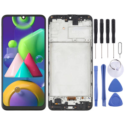 วัสดุ OLED หน้าจอแอลซีดีและชุดประกอบDigitizerพร้อมกรอบสำหรับSamsung Galaxy M21 SM-M215, For Samsung Galaxy M21 (6.36 inch OLED)