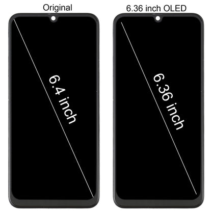 วัสดุ OLED หน้าจอแอลซีดีและชุดประกอบDigitizerพร้อมกรอบสำหรับSamsung Galaxy M21 SM-M215, For Samsung Galaxy M21 (6.36 inch OLED)