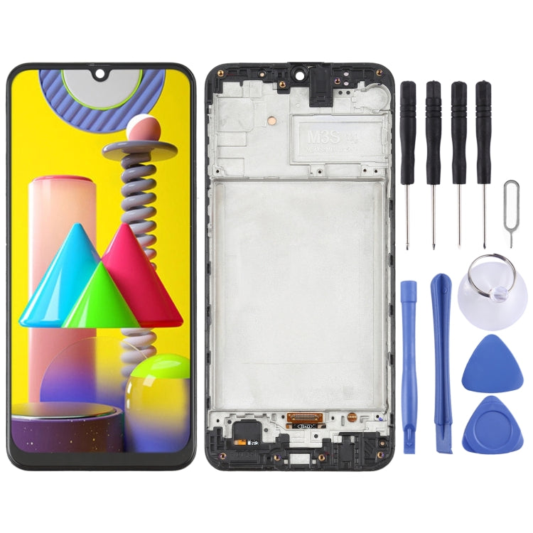 วัสดุOLEDหน้าจอLCDและDigitizer Full Assemblyพร้อมกรอบสำหรับSamsung Galaxy M31 / Galaxy M31 Prime SM-M315, For Samsung Galaxy M31 (6.36 inch OLED)