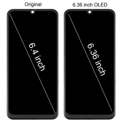 วัสดุ OLED หน้าจอแอลซีดีและชุดประกอบDigitizerพร้อมกรอบสำหรับSamsung Galaxy A50 SM-A505, For Samsung Galaxy A50 (6.36 inch OLED)
