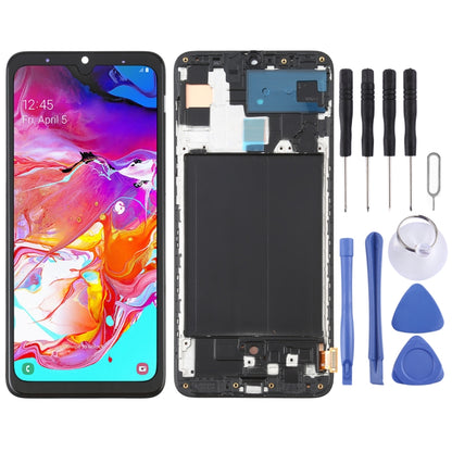 วัสดุ OLED หน้าจอแอลซีดีและชุดประกอบDigitizerพร้อมกรอบสำหรับSamsung Galaxy A70 SM-A705 (6.39 นิ้ว), For Samsung Galaxy A70 6.39 inch (OLED)