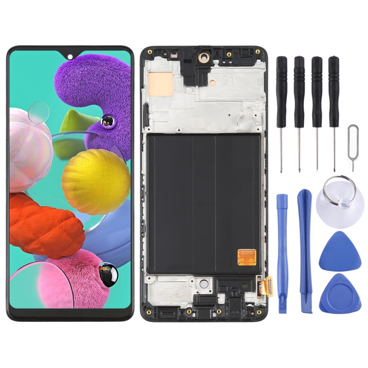 วัสดุ OLED หน้าจอแอลซีดีและชุดประกอบDigitizerพร้อมกรอบสำหรับSamsung Galaxy A51 4G SM-A515(6.36 นิ้ว), For Samsung Galaxy A51 4G (OLED)