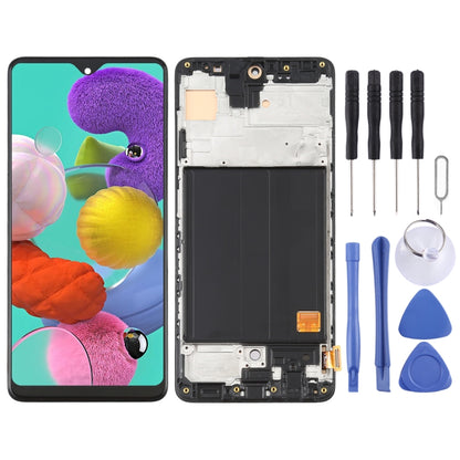 วัสดุ OLED หน้าจอแอลซีดีและชุดประกอบDigitizerพร้อมกรอบสำหรับSamsung Galaxy A51 4G SM-A515(6.36 นิ้ว), For Samsung Galaxy A51 4G (OLED)