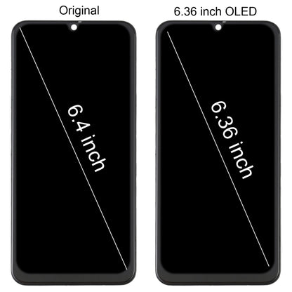 วัสดุ OLED หน้าจอแอลซีดีและชุดประกอบDigitizerพร้อมกรอบสำหรับSamsung Galaxy A30 SM-A305, For Samsung Galaxy A30 (6.36 inch OLED)