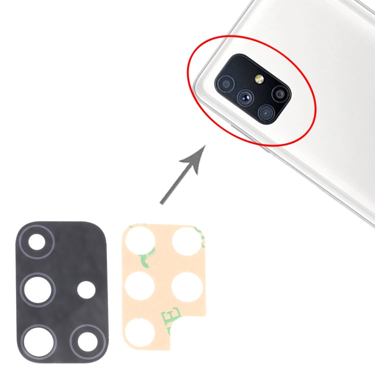 สำหรับ Samsung Galaxy M51 SM-M515 10 ชิ้นเลนส์กล้องด้านหลัง, For Samsung Galaxy M51