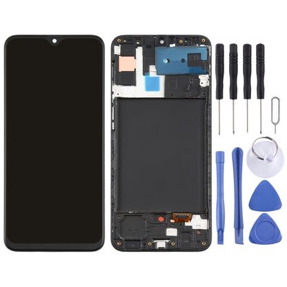 หน้าจอ LCD วัสดุ Super AMOLED ดั้งเดิมและชุดประกอบDigitizerพร้อมกรอบสำหรับSamsung Galaxy A30s, For Samsung Galaxy A30s(Original)