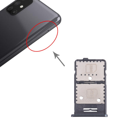 สำหรับ Samsung Galaxy M31s SM-M317 ถาดซิมการ์ด + ถาดซิมการ์ด + ถาดการ์ด Micro SD, For Samsung Galaxy M31s